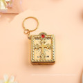 Wholesale Hotsell Creative Mini Holy Bible Keychain Trinket Creative Mini Holy Bible Keychain